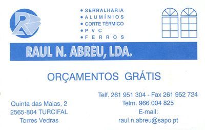 Raúl N. Abreu - Alumínios e Ferros