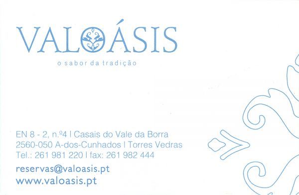 Valoásis | Quinta Eventos | Torres Vedras