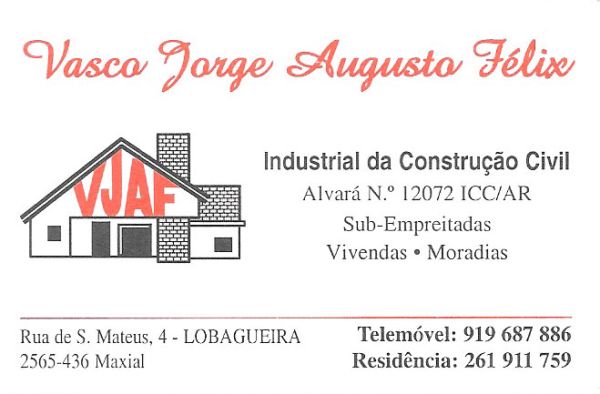 Vasco J. Augusto Félix - Construção Civil