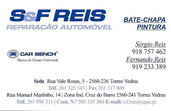 S & F Reis - Bate-Chapa e Pintura Auto